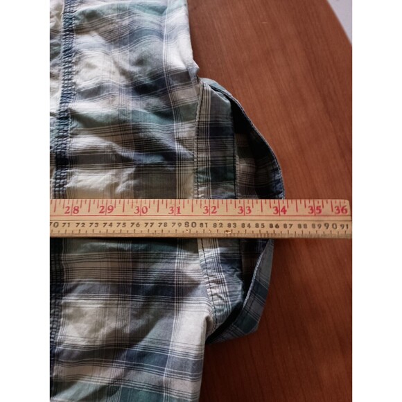 Carhartt Shirt Mens XXL Plaid Relaxed Fit Short Sleeve Casual Button Up Pockets - Picture 9 of 9